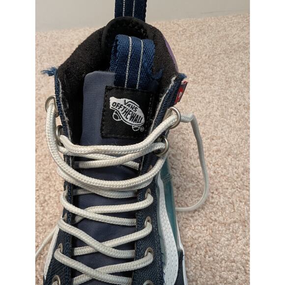 Vans Sk8-Hi MTE Primaloft Sneaker Boots Mens 10.5 Womens 12 Blue Teal Purple